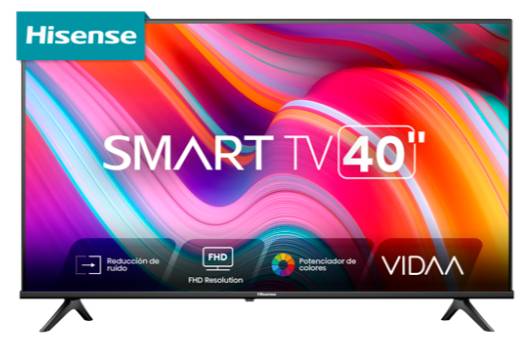 Televisor Hisense 40A4NV - 40 pulgadas, LED FULL HD, 1920 x 1080 Pixeles, VIDAA SMART TV Televisor Hisense 40A4NV - 40 pulgadas, LED FULL HD, 1920 x 1080 Pixeles, VIDAA SMART TV